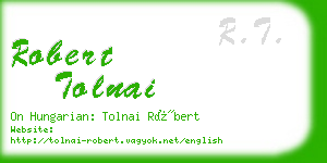 robert tolnai business card